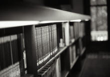 Shelf of encyclopedias